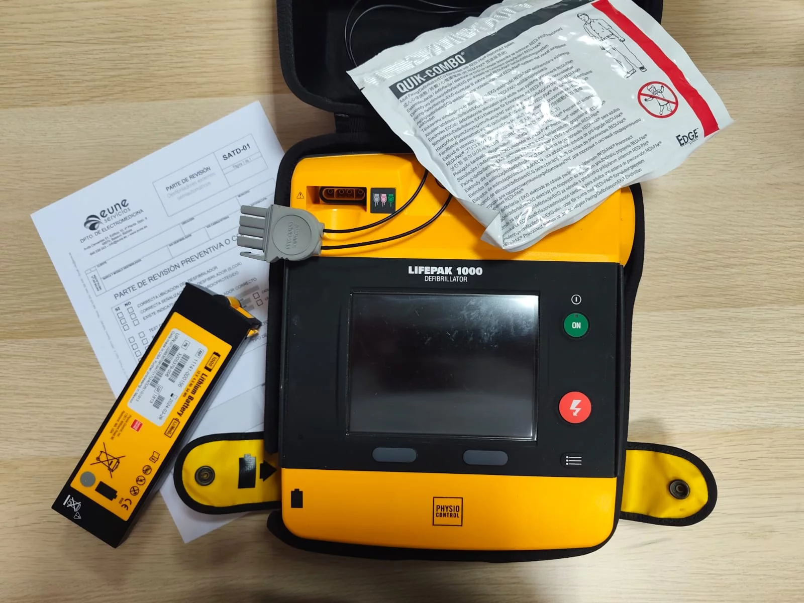 Mantenimiento lifepak 1000