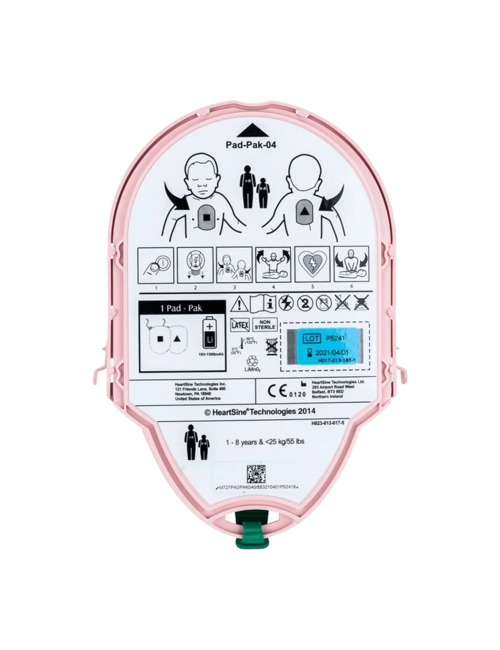 Cartucho PAD-PAK Pediátrico con Batería y Electrodos para Samaritan — vista adicional 1